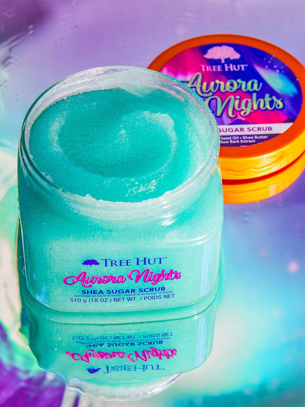 Tree Hut Aurora Nights Shea Sugar Scrub - Turquoise Exfoliant